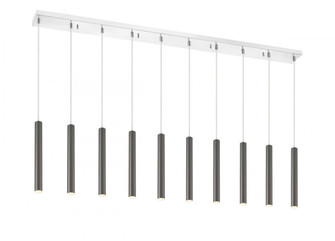 10 Light Linear Chandelier (276|917MP12PBL-LED-10LCH)