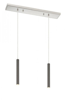 2 Light Linear Chandelier (276|917MP12-PBL-LED-2LBN)