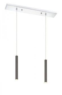2 Light Linear Chandelier (276|917MP12-PBL-LED-2LCH)