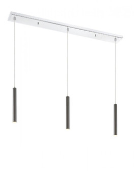 3 Light Linear Chandelier (276|917MP12-PBL-LED-3LCH)