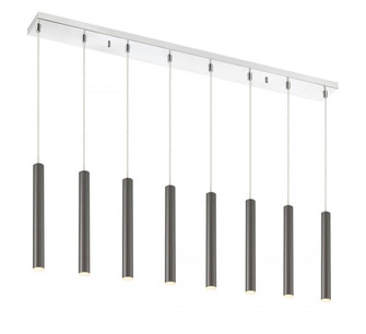 8 Light Linear Chandelier (276|917MP12-PBL-LED-8LCH)