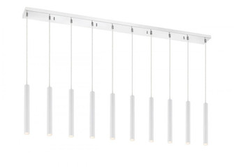 10 Light Linear Chandelier (276|917MP12-WH-LED-10LCH)
