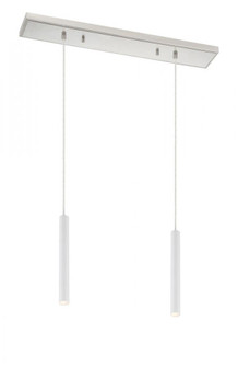 2 Light Linear Chandelier (276|917MP12-WH-LED-2LBN)