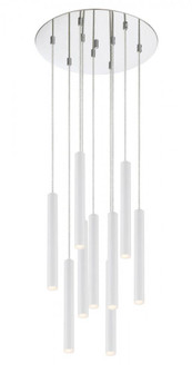 9 Light Chandelier (276|917MP12-WH-LED-9RCH)