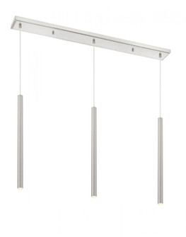 3 Light Linear Chandelier (276|917MP24-BN-LED-3LBN)