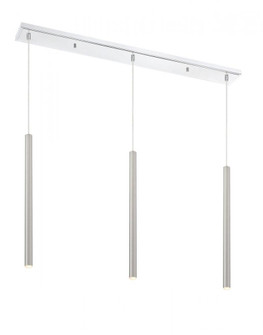 3 Light Linear Chandelier (276|917MP24-BN-LED-3LCH)