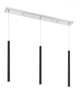 3 Light Linear Chandelier (276|917MP24-MB-LED-3LBN)