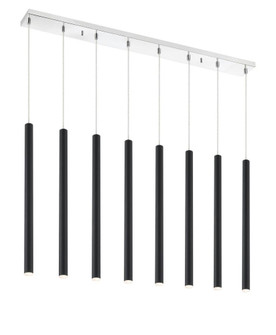 8 Light Linear Chandelier (276|917MP24-MB-LED-8LCH)