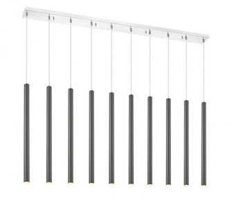 10 Light Linear Chandelier (276|917MP24PBL-LED-10LCH)