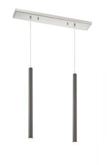 2 Light Linear Chandelier (276|917MP24-PBL-LED-2LBN)