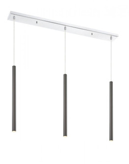3 Light Linear Chandelier (276|917MP24-PBL-LED-3LCH)