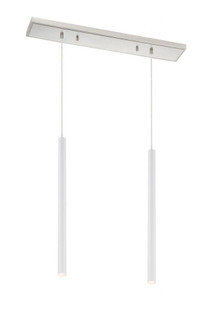 2 Light Linear Chandelier (276|917MP24-WH-LED-2LBN)