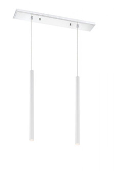 2 Light Linear Chandelier (276|917MP24-WH-LED-2LCH)