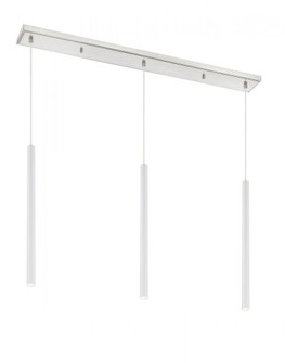 3 Light Linear Chandelier (276|917MP24-WH-LED-3LBN)
