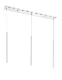 3 Light Linear Chandelier (276|917MP24-WH-LED-3LCH)