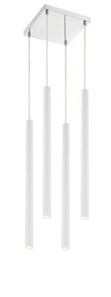 4 Light Chandelier (276|917MP24-WH-LED-4SCH)