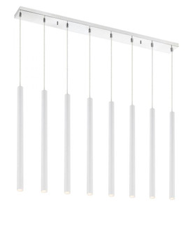 8 Light Linear Chandelier (276|917MP24-WH-LED-8LCH)