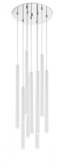 9 Light Chandelier (276|917MP24-WH-LED-9RCH)