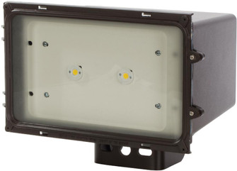 LED Square Flood Light; Trunnion Mount; 43 Watt; Bronze Finish; 120-277V (81|65/072)