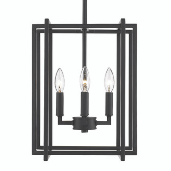 4 Light Chandelier (36|6070-4 BLK-BLK)