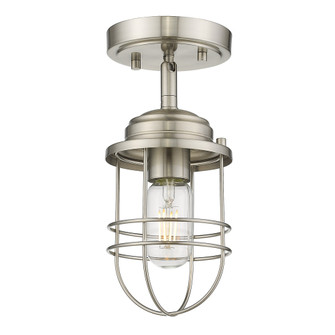 Golden Lighting Seaport 1-light Semi-Flush Mount in Pewter (36|9808-SF PW)