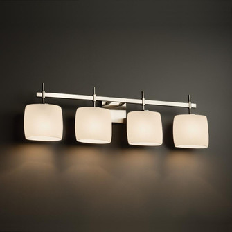 Union 4-Light Bath Bar (254|FSN-8414-30-OPAL-NCKL)