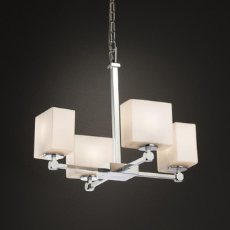 Tetra 5-Light Chandelier (254|FSN-8420-55-OPAL-CROM)