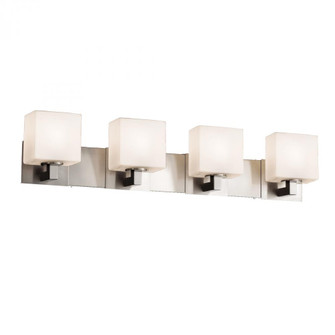 Modular 4-Light Bath Bar (254|FSN-8924-55-OPAL-NCKL)
