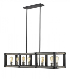 8 Light Linear Chandelier (276|472-8L-ABB)