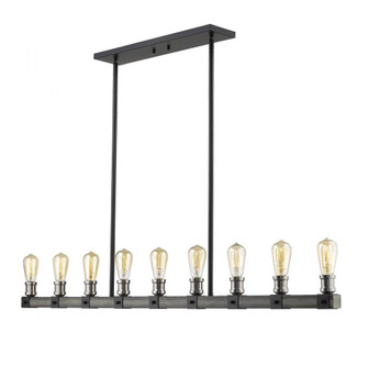 9 Light Linear Chandelier (276|472-9L-ABB)