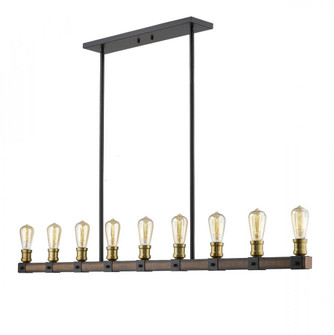 9 Light Linear Chandelier (276|472-9L-RM)