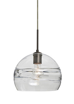 Besa Spirit 10 Pendant For Multiport Canopy, Clear, Bronze Finish, 1x60W Medium Base (127|J-SPIR10CL-BR)