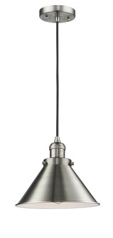 1 Light Vintage Dimmable LED Briarcliff 10 inch Mini Pendant (3442|201C-SN-M10-LED)