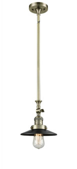 Railroad - 1 Light - 8 inch - Antique Brass - Stem Hung - Adjustable Mini Pendant (3442|206-AB-M6)