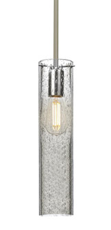 Besa, Juni 16 Stem Pendant, Clear Bubble, Satin Nickel, 1x4W LED Filament (127|1TT-JUNI16CL-EDIL-SN)