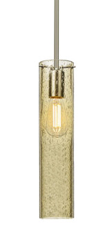 Besa, Juni 16 Stem Pendant, Gold Bubble, Satin Nickel, 1x4W LED Filament (127|1TT-JUNI16GD-EDIL-SN)