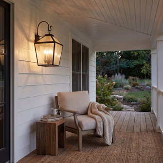 Woodstock 4-Light Outdoor Wall Lantern in Black (128|5-102-BK)