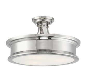 Watkins 3-Light Ceiling Light in Polished Nickel (128|6-134-3-109)