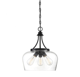Octave 3-Light Pendant in Black (128|7-4034-3-BK)