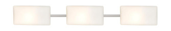 Besa, Lido Vanity, Opal Matte, Satin Nickel Finish, 3x60W Medium Base (127|3WT-888607-SN)