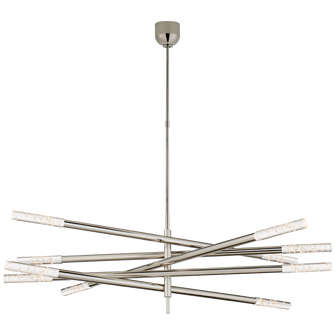Rousseau Grande Ten Light Articulating Chandelier (279|KW 5587PN-SG)