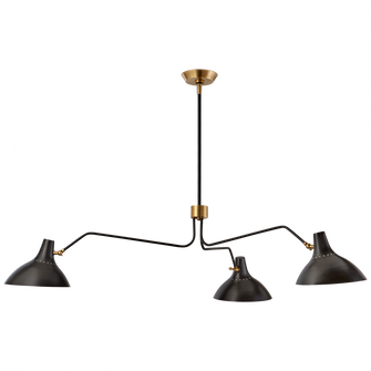 Charlton Large Triple Arm Chandelier (279|ARN 5006BLK)