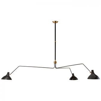 Charlton Grande Triple Arm Chandelier (279|ARN 5007BLK)