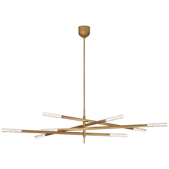 Rousseau Grande Eight Light Articulating Chandelier (279|KW 5589AB-SG)
