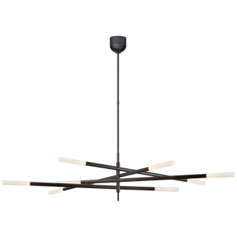 Rousseau Grande Eight Light Articulating Chandelier (279|KW 5589BZ-EC)