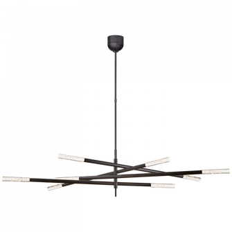 Rousseau Grande Eight Light Articulating Chandelier (279|KW 5589BZ-SG)