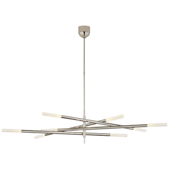 Rousseau Grande Eight Light Articulating Chandelier (279|KW 5589PN-EC)