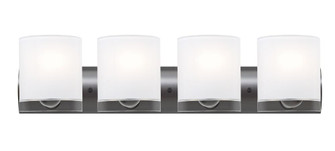 Besa, Celtic Vanity, Opal Glossy/Clear, Bronze Finish, 4x9W LED (127|4WZ-CELTICCL-LED-BR)