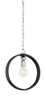 Huxton 1 Light Pendant (21|93431-BK)