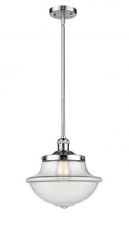 Oxford - 1 Light - 12 inch - Polished Chrome - Stem Hung - Mini Pendant (3442|201S-PC-G542)